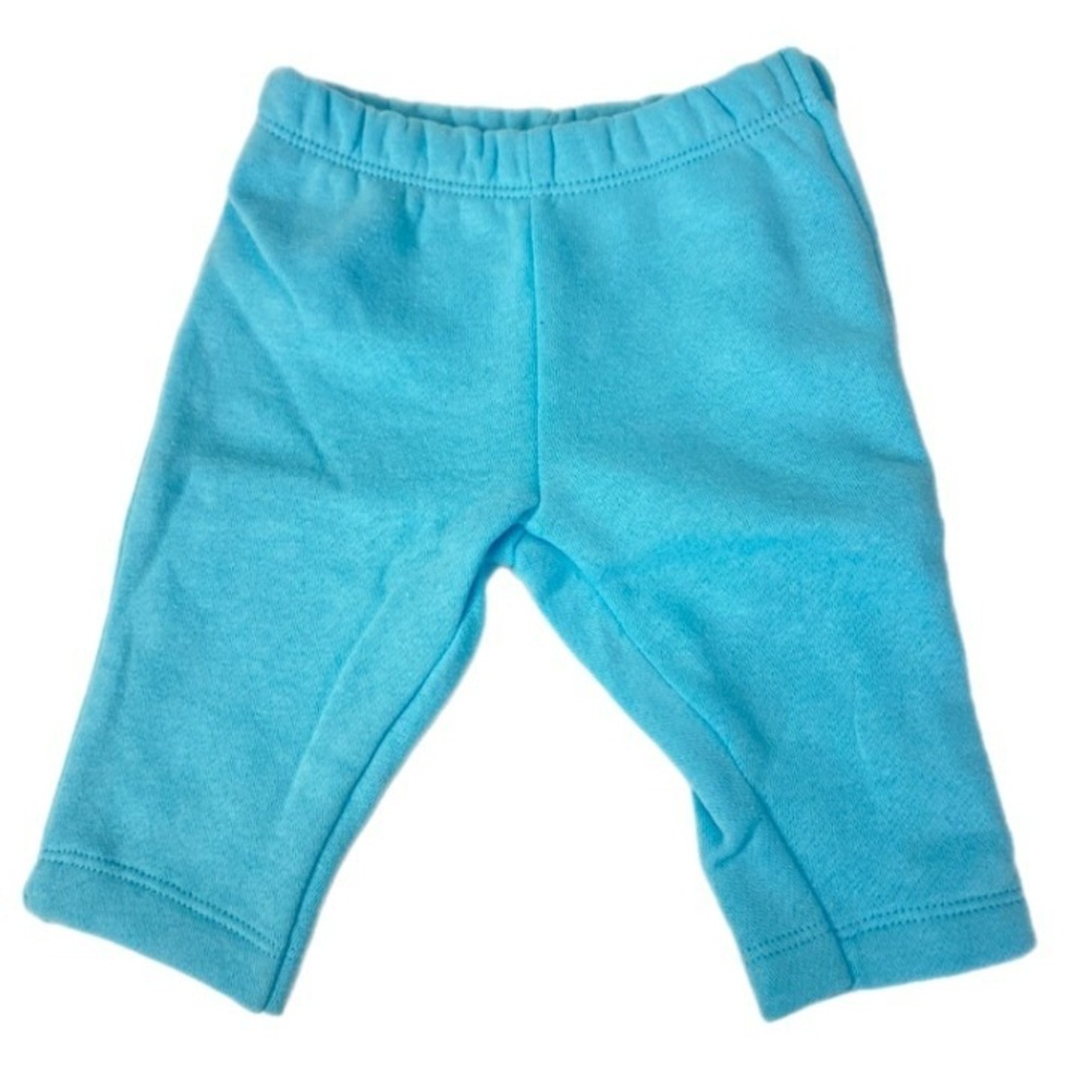 Hanes Hoodie and Pants 2pc Set Baby 0-6M Blue Grey Striped ‎ Fleece Zip Up - Picture 11 of 13